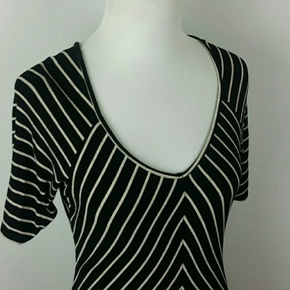 JESSICA SIMPSON l Striped Slim Knit Dress E1 - Picture 5 of 7